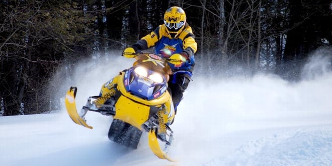 powder coated snowmobile