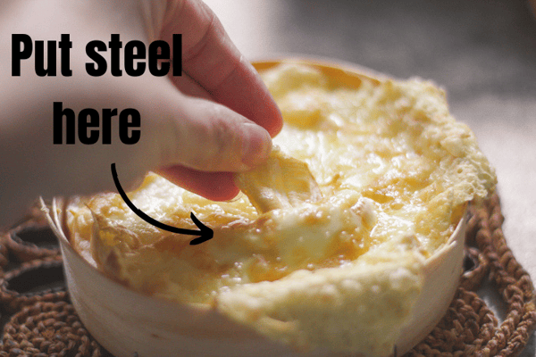 A hot cheesy dip representing hot dipped steel